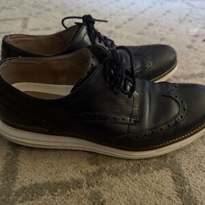 COLE HAAN Men's Black Leather Dress Shoes size 9